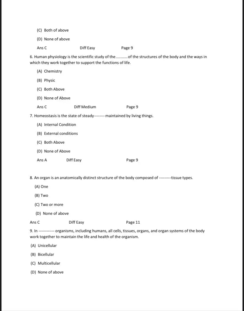Test Bank Anatomy and Physiology OpenStax 1st Edition by Gordon Betts