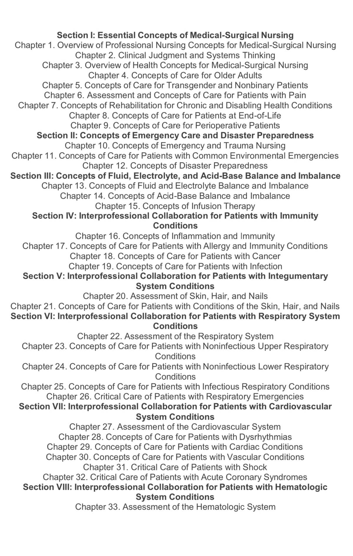 Test Bank for Medical-Surgical Nursing: Concepts for Clinical Judgment and Collaborative Care, 11th Edition by Ignatavicius